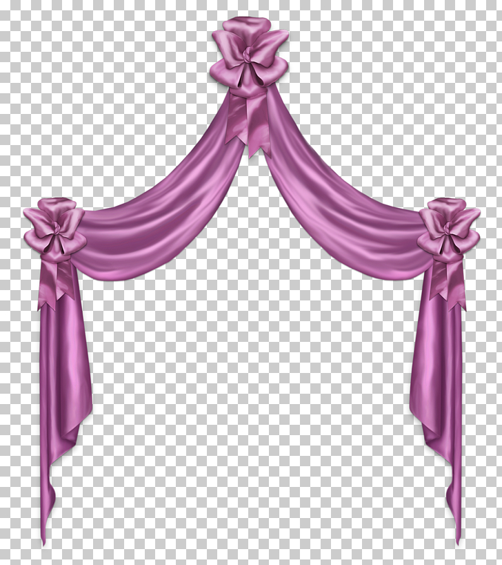 Curtain Window Pink Decor Curtain Purple Ribbon Themed Valance