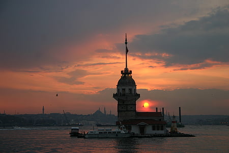 white house in the middle of sea thumbnail