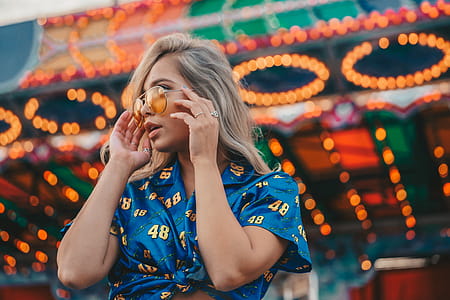 Young Hip Woman At Carnival Photo thumbnail