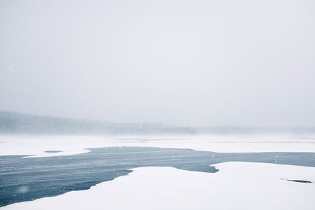 body of water covered with ice thumbnail