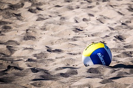 Mikasa volleyball on sand thumbnail