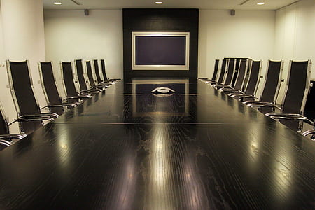 black wooden office table with chair lot thumbnail