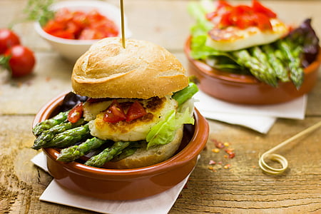 photo of bun on brown plate thumbnail