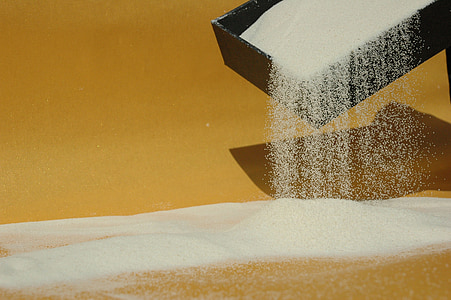 close-up photo of white powder thumbnail