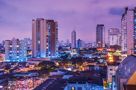 city, night, buildings, skyscrapers thumbnail