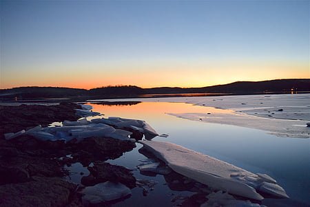 photo of calm sea during golden hour thumbnail
