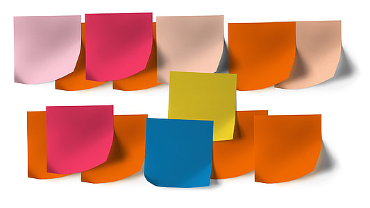 assorted-color sticky notes on white surface thumbnail