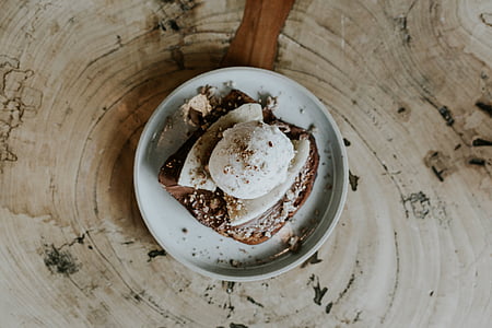 baked pastry in round white plate thumbnail