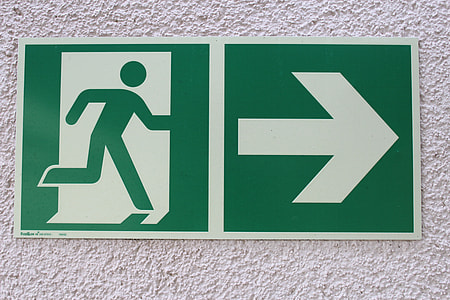 green exit signboard thumbnail