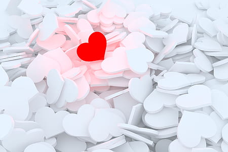 heart-shaped white and red illusration thumbnail