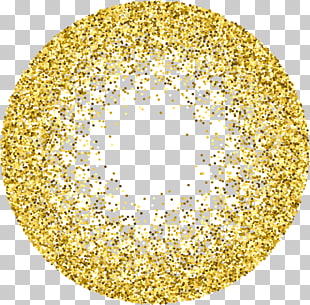 Gold Glitter Stock photography Circle, Gold sequins, round gold glitter PNG clipart