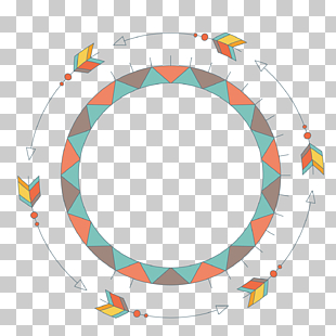 Euclidean Drawing, round arrow, banner illustration PNG clipart