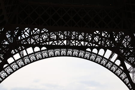 black-and-white, eiffel tower, france, landmark thumbnail