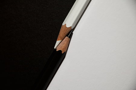 two black and white pencils thumbnail