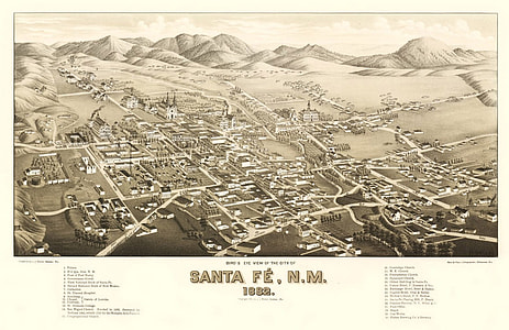 Santa Fe During the Railroad 1882, New Mexico thumbnail