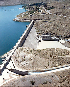Elephant Butte Dam and Landscape in New Mexico thumbnail