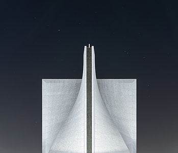 gray building during nighttime illustration thumbnail