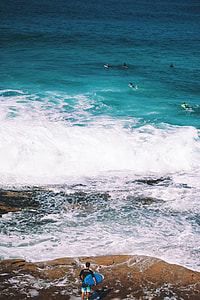 person's performing surf on body of water thumbnail