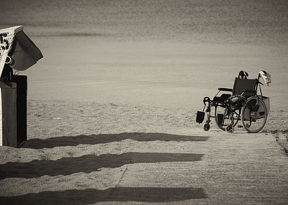 gray self-propelled wheelchair thumbnail