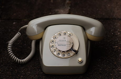 gray rotary dial telephone thumbnail