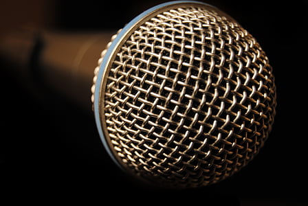 close-up photo of grey microphone thumbnail