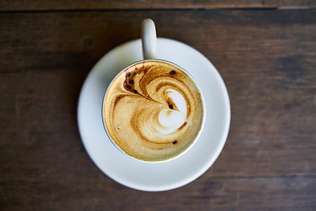 Ceramic Cup With Coffee Late Art thumbnail