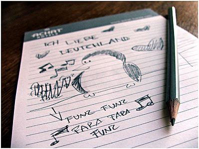 pencil on white ruled paper thumbnail