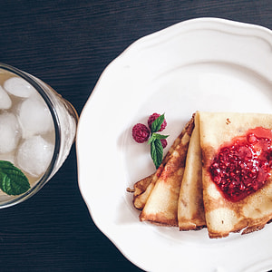 baked food on white ceramic plate thumbnail