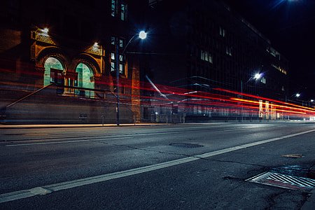 timelapse photography of street lights thumbnail