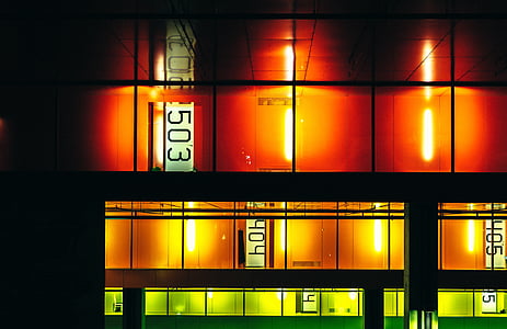 building with lighted floors thumbnail