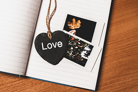 Love Printed Heart Shaped Book Mark thumbnail
