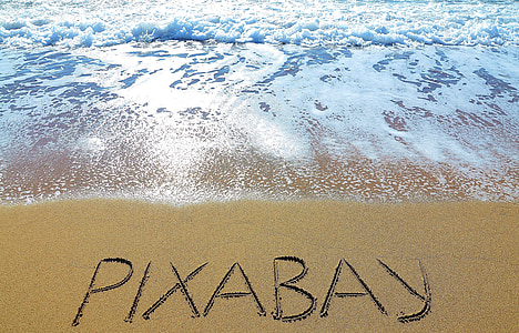 Pixabay text on seashore thumbnail