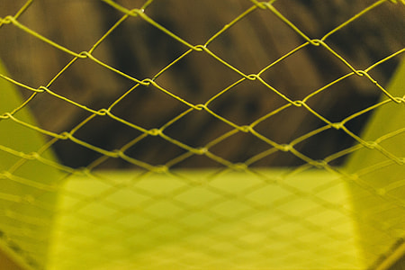 Close-ups of yellow wire netting thumbnail