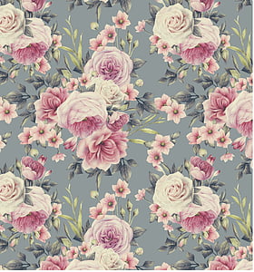 pink and white floral textile thumbnail