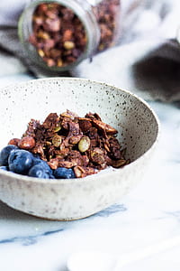 bowl of nuts and blackberries thumbnail
