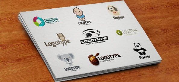 PSD Logo Design Templates Pack 4 psd file