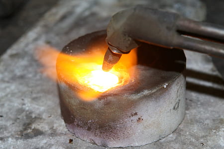 gray cutting torch burning metal thumbnail