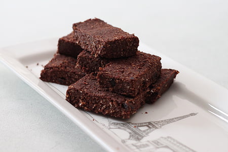 chocolate cakes on plate thumbnail