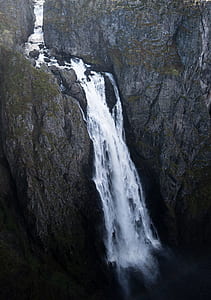 aerial photography of water fall at daytime thumbnail