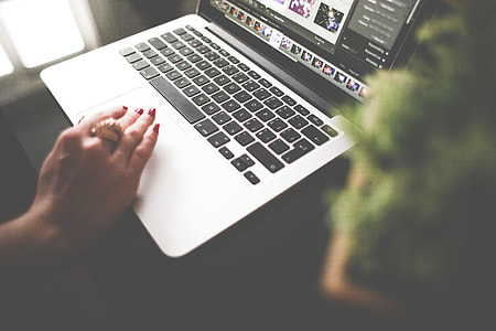 Girl Using MacBook Pro thumbnail