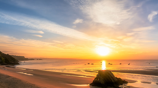 seashore during golden hour thumbnail