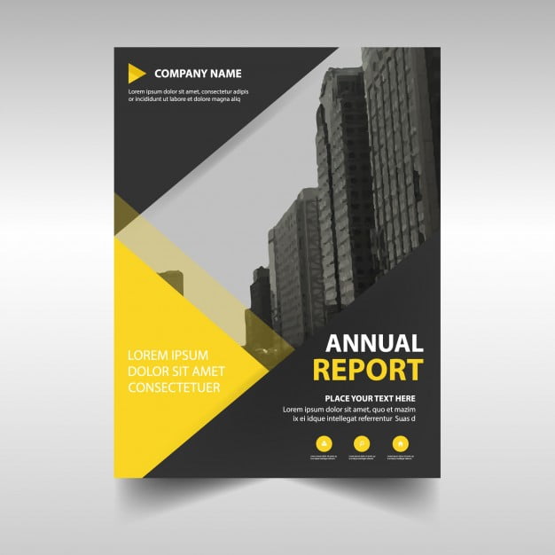 red creative corporate annual report template eps file corporate report template