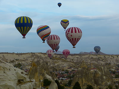 hot air balloons in Cappadocia, Turkey at daytime thumbnail