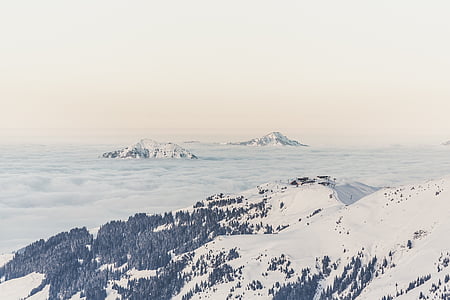 mountain peak covered by snow thumbnail