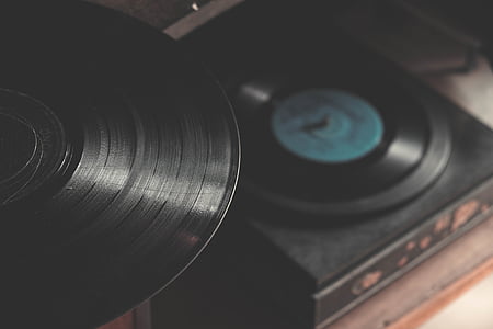 black vinyl record thumbnail