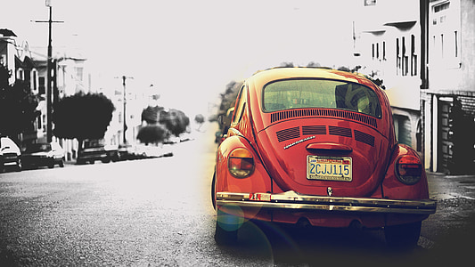 red Volkswagen Beetle car thumbnail