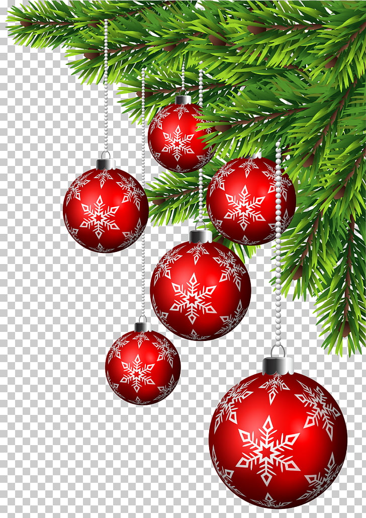 Christmas ornament Christmas decoration Santa Claus Christmas tree, Christmas Balls Corner Decor , red baubles PNG clipart