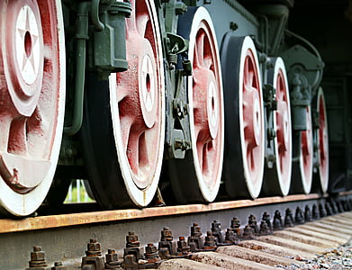 train wheel on brown railroad thumbnail