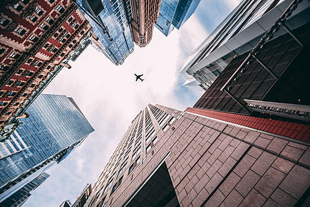 airplane on the sky during daytime thumbnail