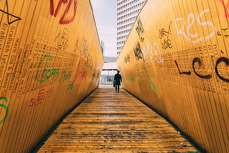 man walking on stairs thumbnail